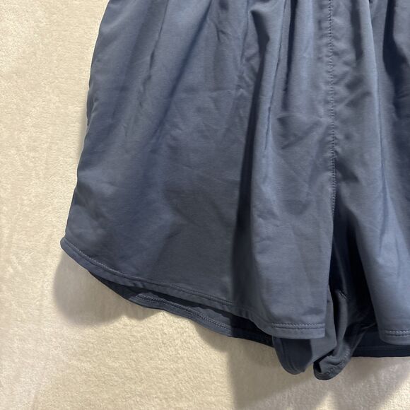 Nike One Dri-Fit Ultra High-Waisted Brief Lined Shorts Slate Blue Women's Medium - Picture 4 of 15